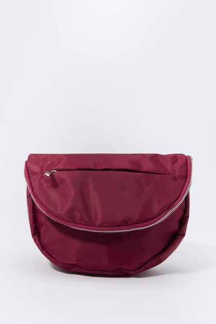 Sac à bandoulière en nylon en demi-lune