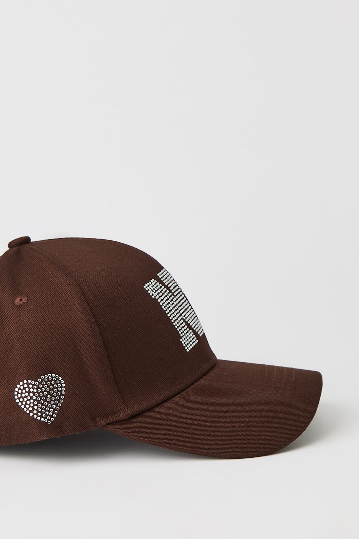 Vue alternative 2. Casquette de baseball à imprimé New York avec pierres du Rhin