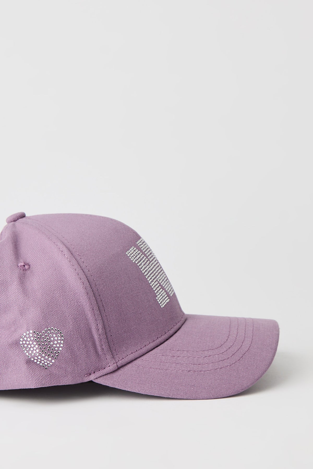Vue alternative 2. Casquette de baseball à imprimé New York avec pierres du Rhin