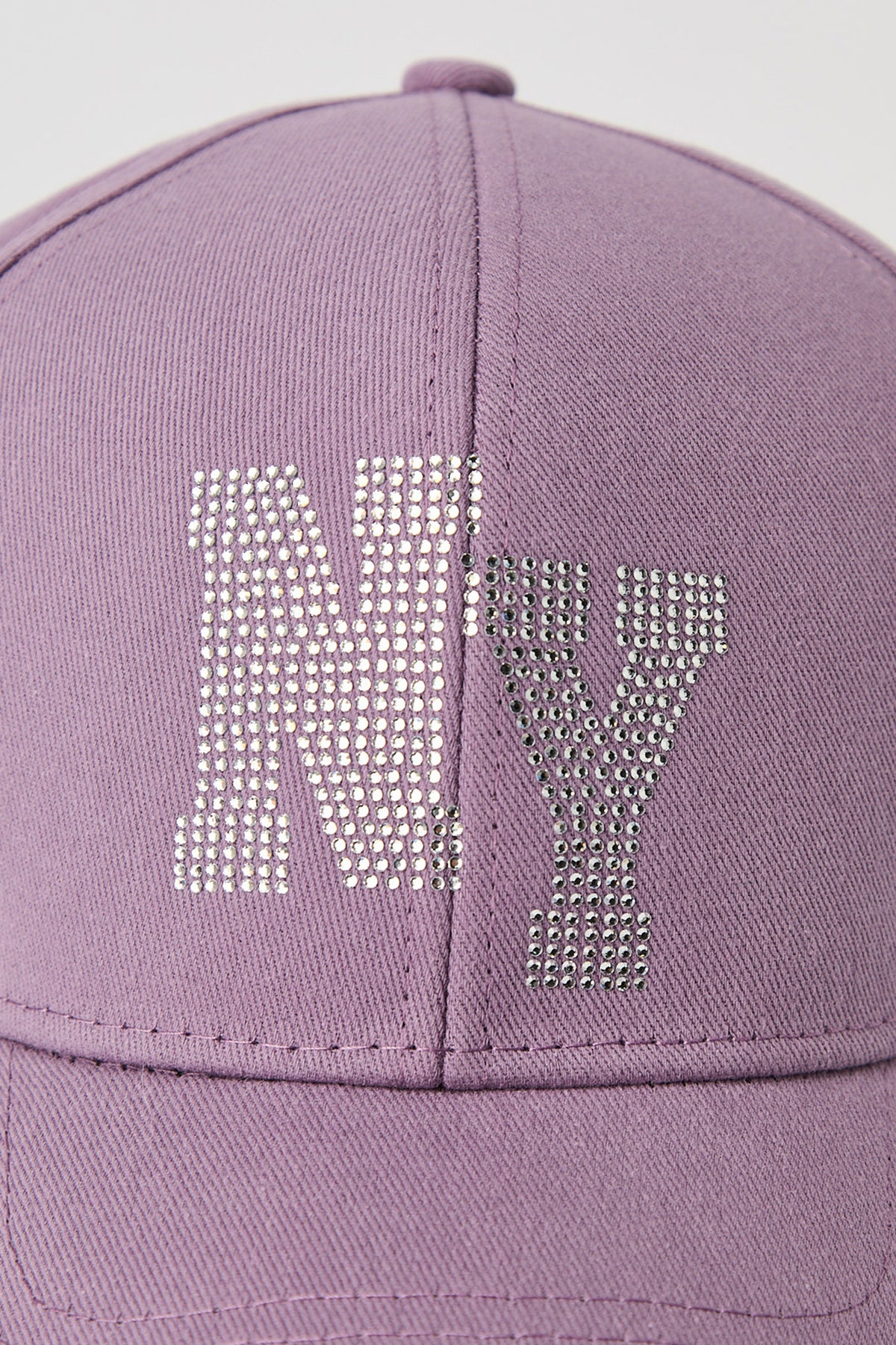 Vue alternative 4. Casquette de baseball à imprimé New York avec pierres du Rhin