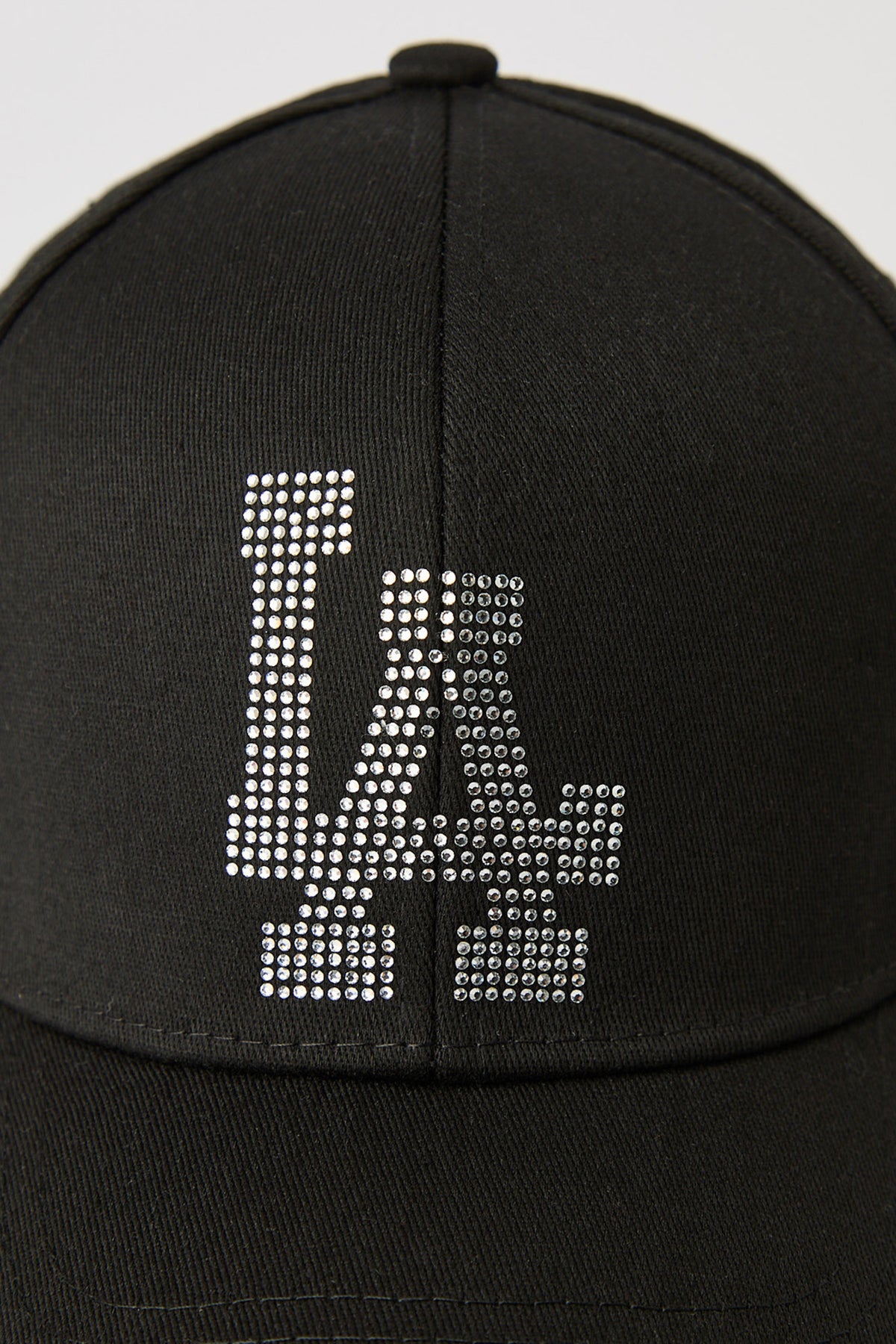 Alt View 4. Los Angeles Rhinestone Baseball Hat - Black