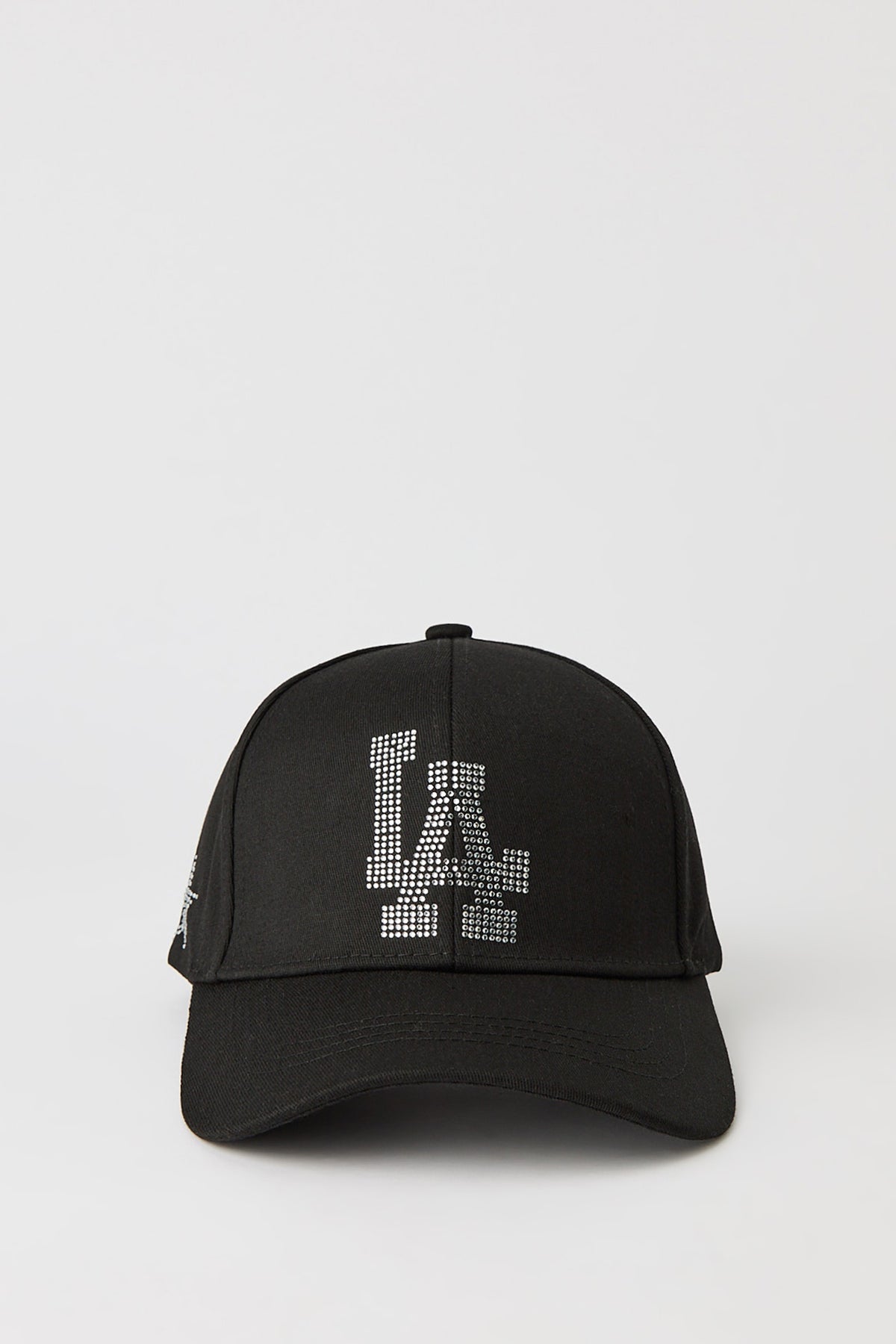 Los Angeles Rhinestone Baseball Hat - Black