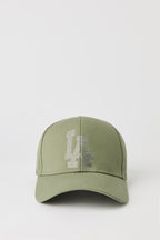 Casquette de baseball à imprimé Los Angeles avec pierres du Rhin