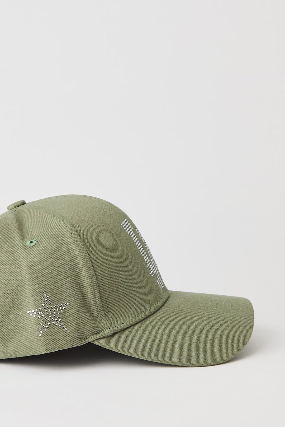 Vue alternative 2. Casquette de baseball à imprimé Los Angeles avec pierres du Rhin