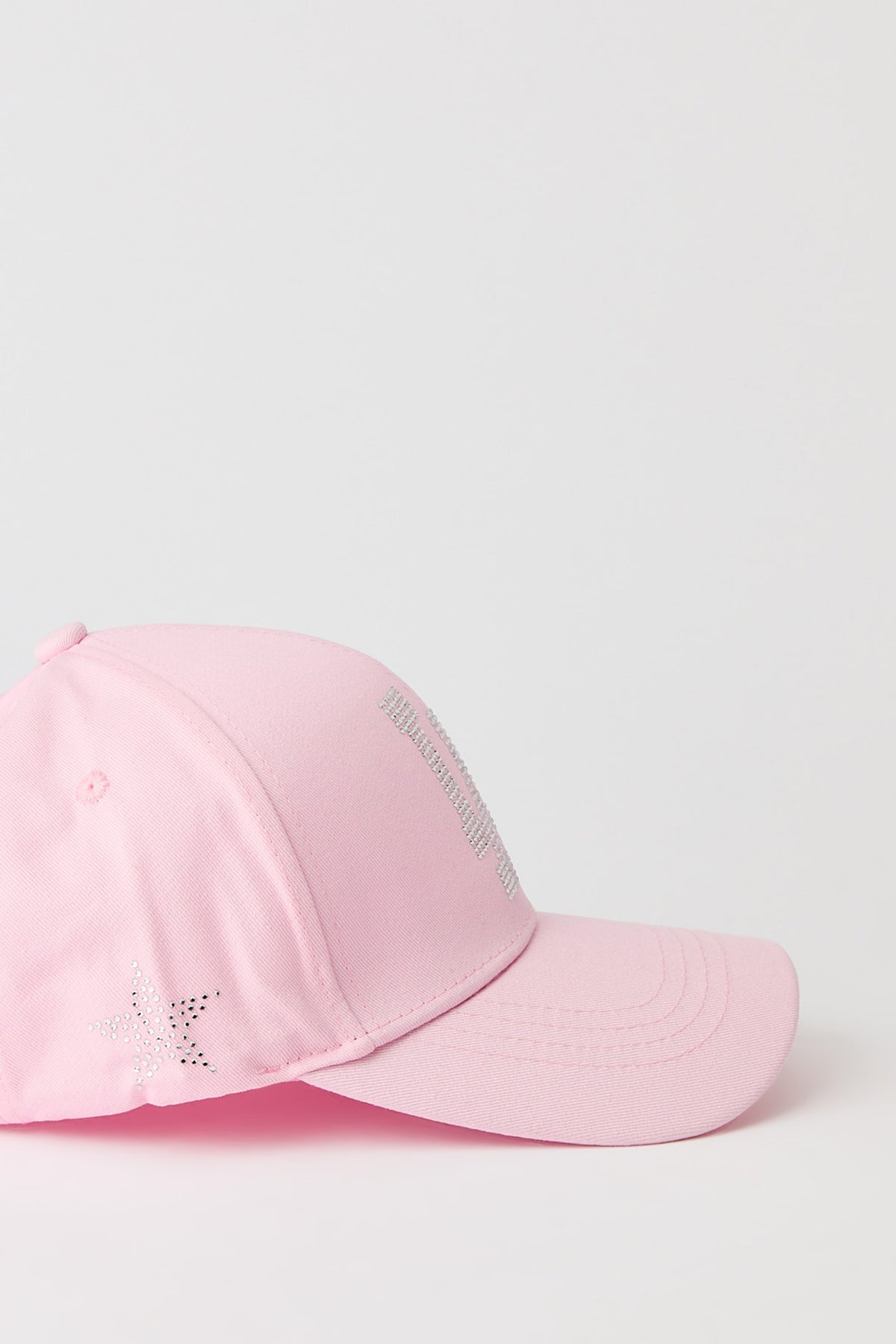 Vue alternative 2. Casquette de baseball à imprimé Los Angeles avec pierres du Rhin