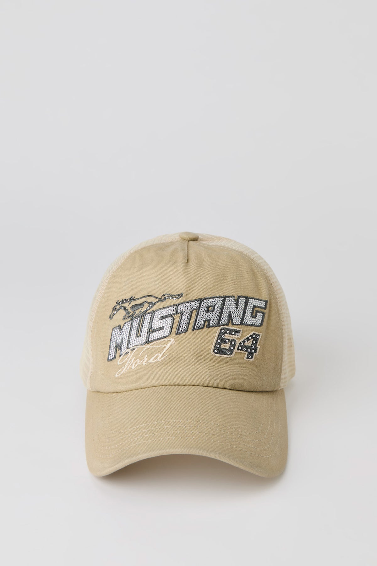 Casquette de camionneur à imprimé Ford avec pierres du Rhin