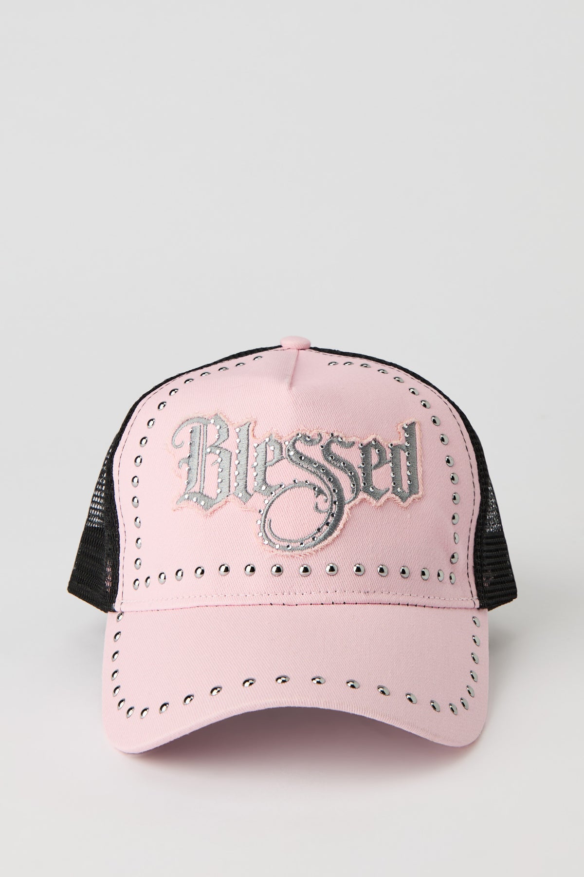 Studded Trucker Hat - Pink