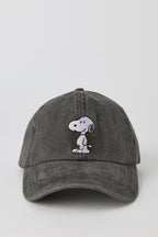 Casquette de papa délavée à imprimé Peanuts Snoopy