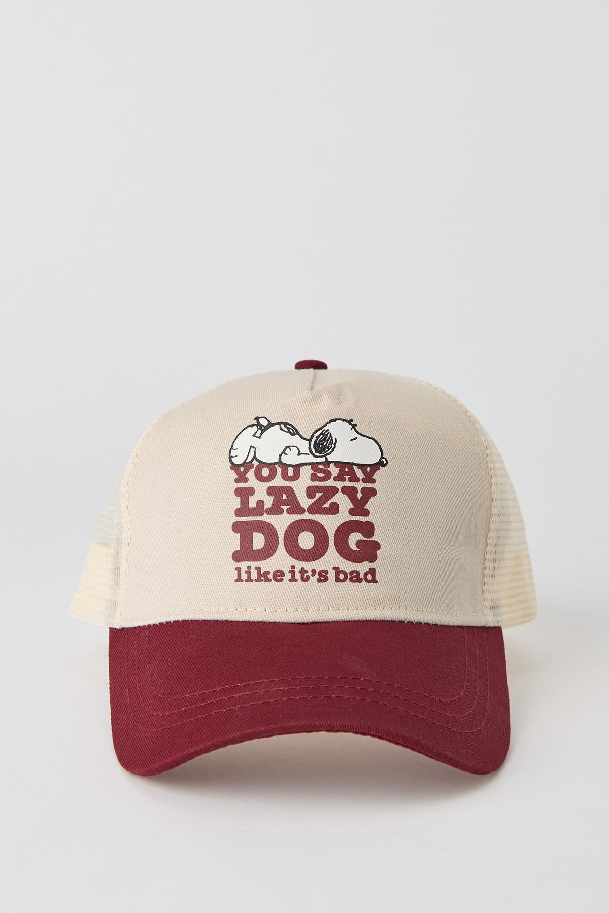 Casquette de camionneur à imprimé Peanuts Snoopy