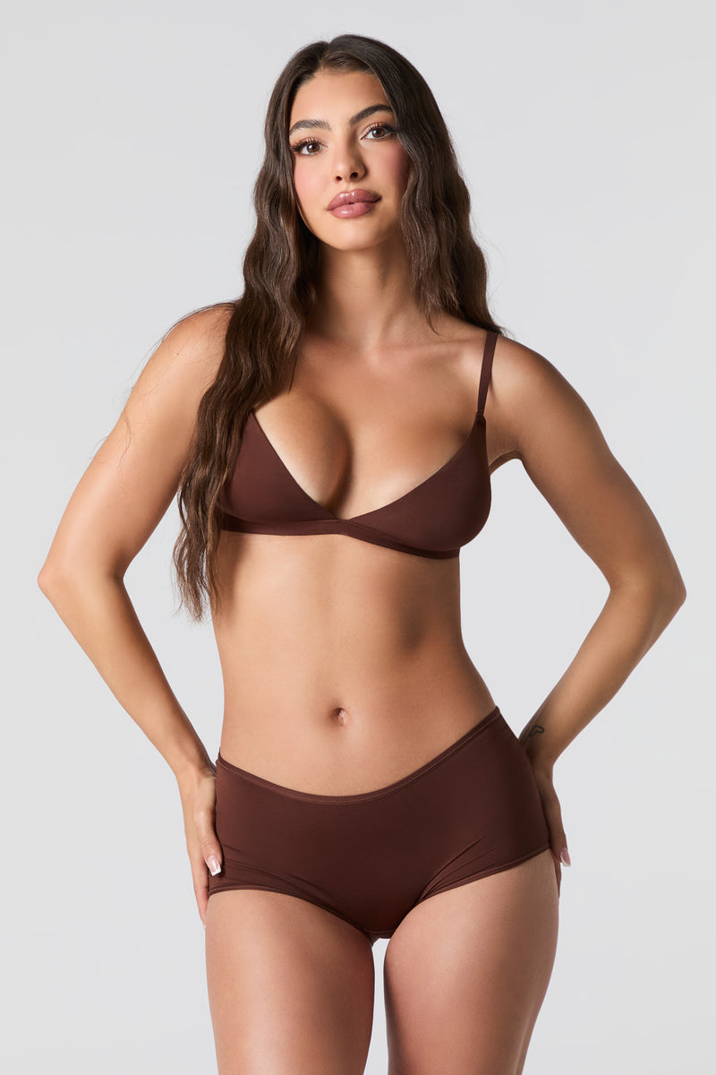 Triangle Bralette & Boy Short 2 Piece Set