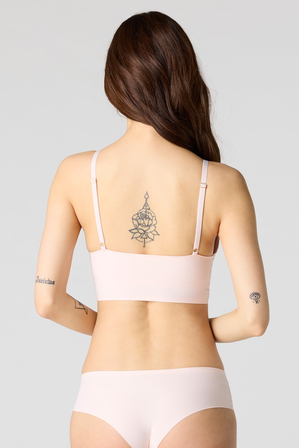 Alt View 3. No-Show Cheeky Panty (3 Pack) - Light Pink