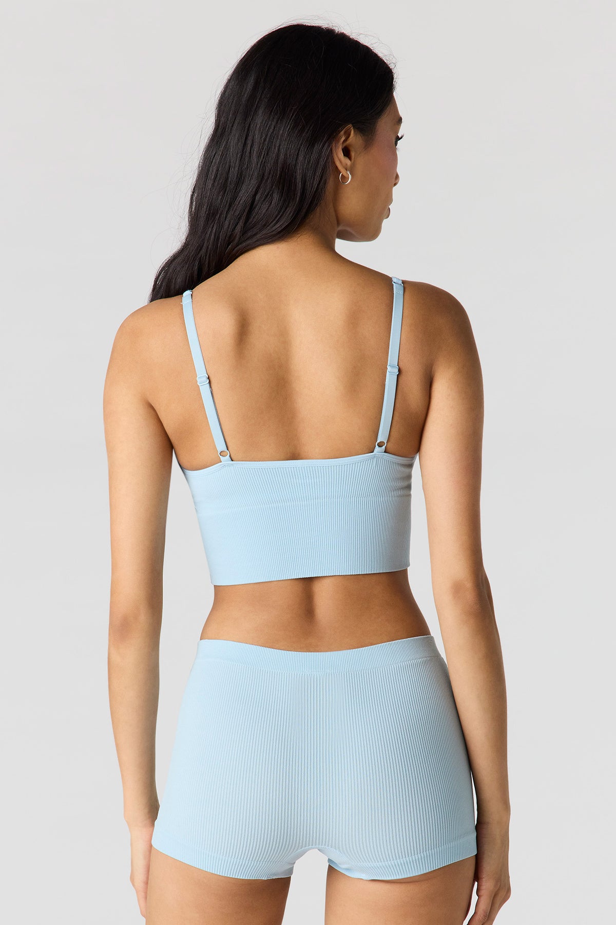 Vue alternative 3. Bralette coussinée côtelée sans couture