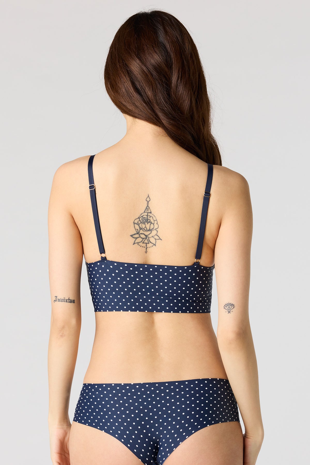 Alt View 3. No-Show Cheeky Panty (3 Pack) - Navy