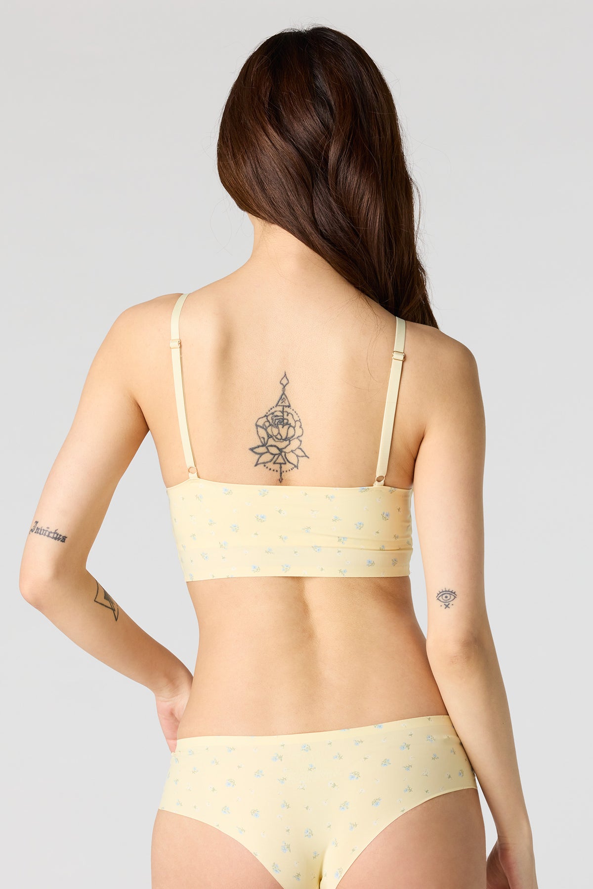 Alt View 3. No-Show Cheeky Panty (3 Pack) - Yellow