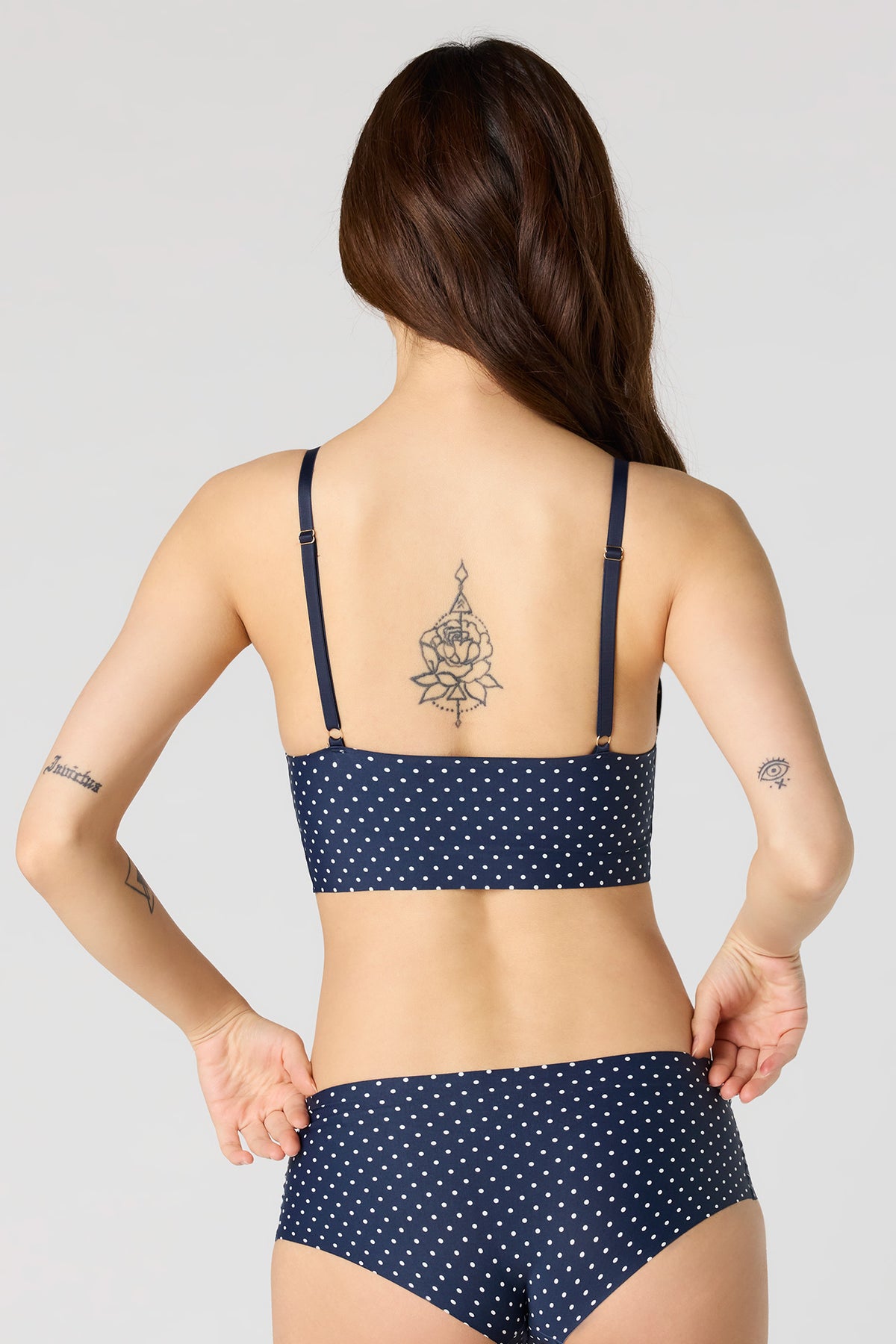 Alt View 3. No-Show Hipster Panty (3 Pack) - Navy