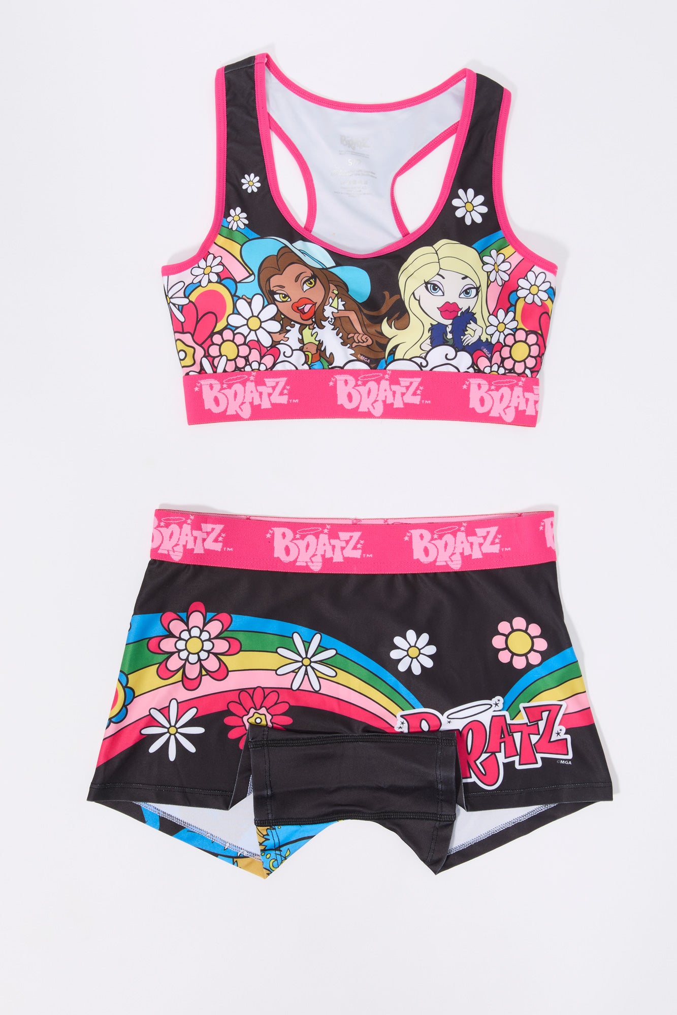 Ensemble pyjama avec soutien-gorge et short à imprimé Bratz