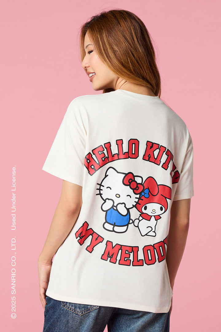 Hello Kitty® & My Melody™ Graphic Boyfriend T-Shirt