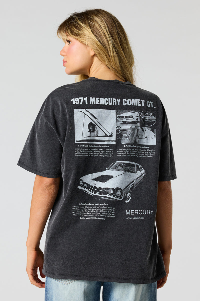 Mercury Comet Graphic Washed Boyfriend T-Shirt
