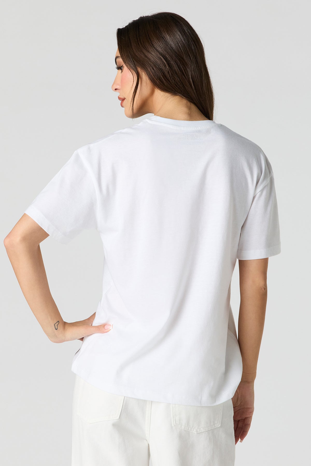 Alt View 2. KPop Demon Hunters Graphic Boyfriend T-Shirt - White