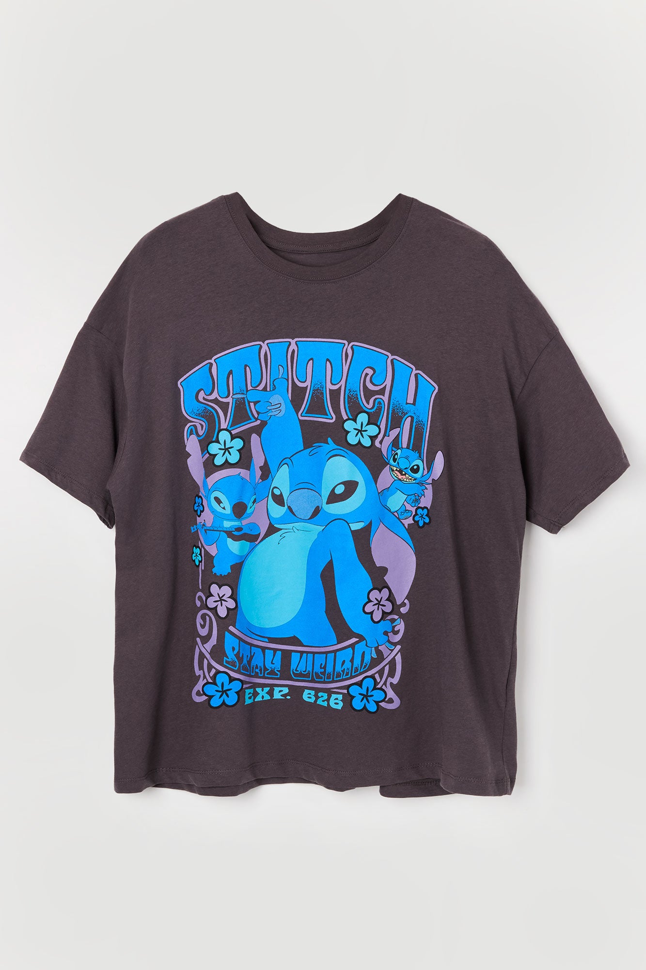 Stitch Stay Weird Graphic Boyfriend T-Shirt