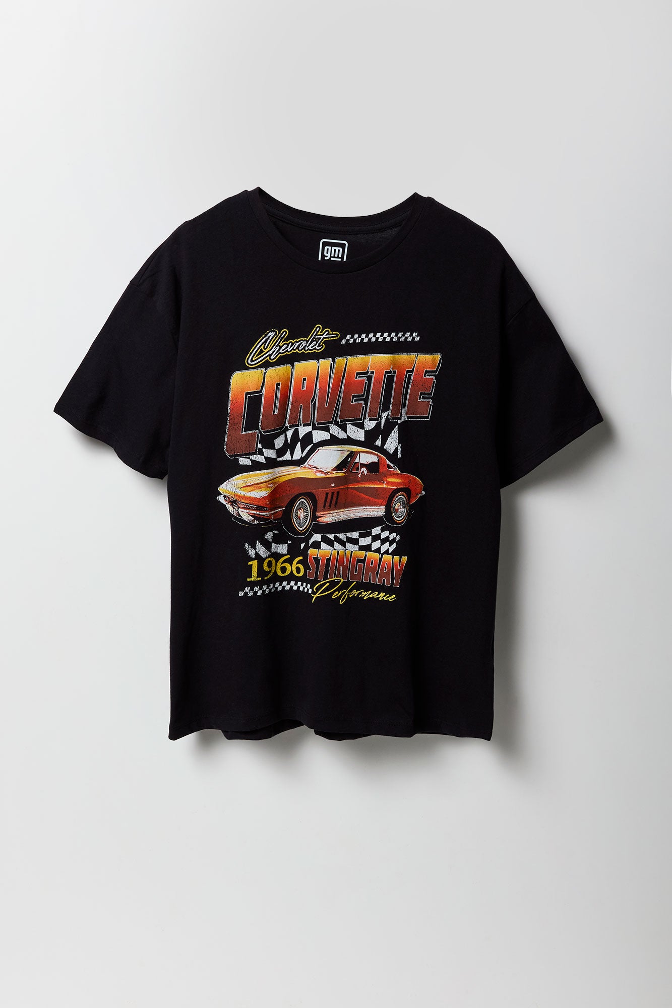 T-shirt coupe garçonne à imprimé Corvette Stingray