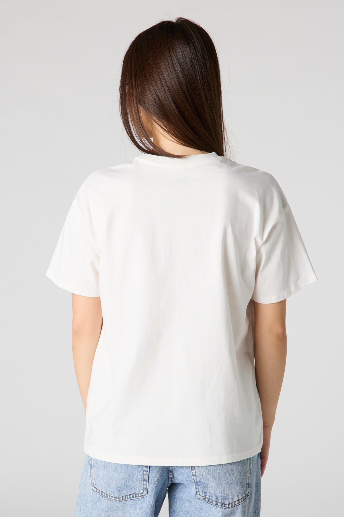 Vue alternative 2. T-shirt de coupe garçonne en coton lourd de luxe à imprimé Chevrolet