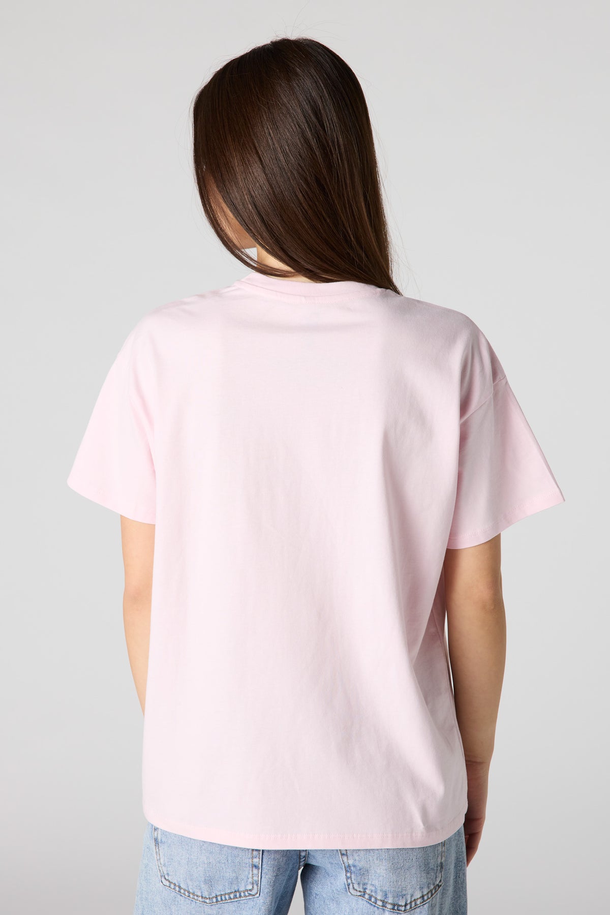 Vue alternative 2. T-shirt de coupe garçonne en coton lourd de luxe à imprimé Lizzie