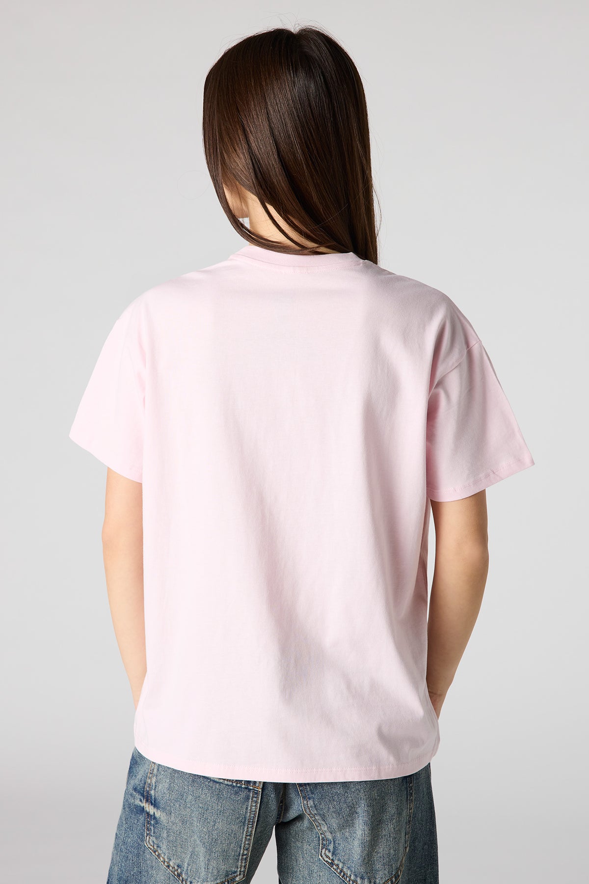 Vue alternative 2. T-shirt de coupe garçonne en coton lourd de luxe à imprimé Hannah Montana