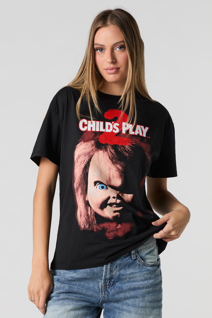 T-shirt coupe garçonne à imprimé Halloween