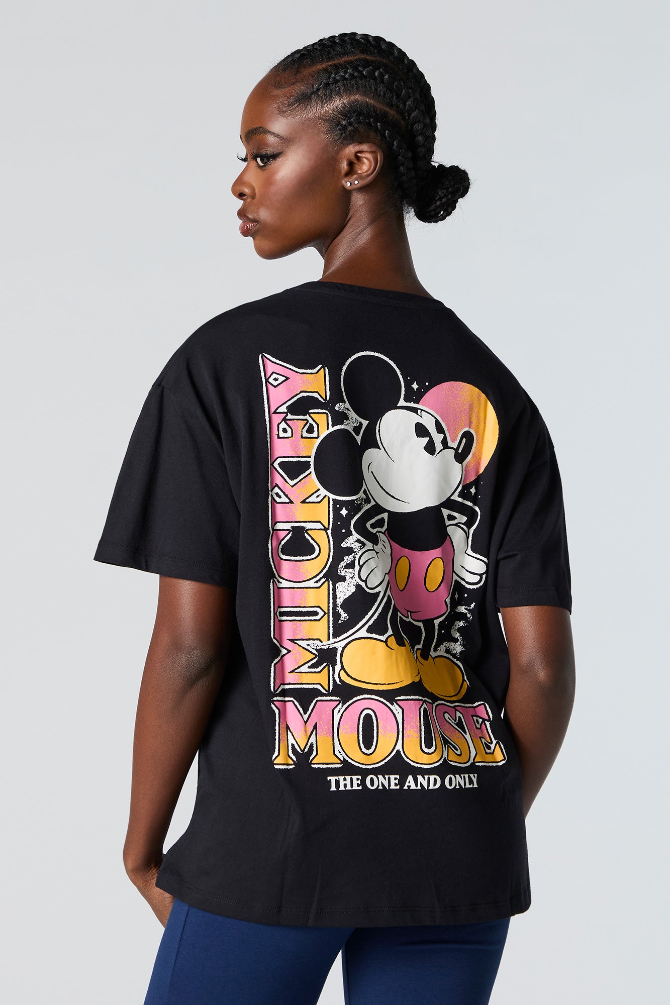 Mickey Mouse Graphic Boyfriend T-Shirt