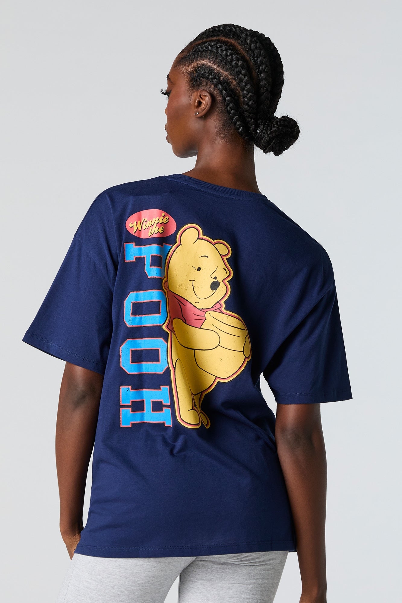 T-shirt de coupe garçonne à imprimé Winnie the Pooh