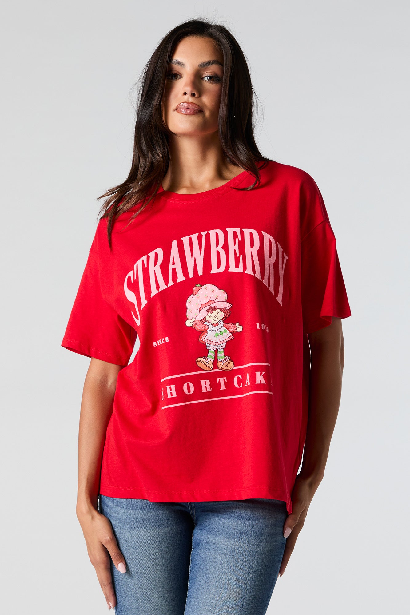 Strawberry Shortcake Graphic Boyfriend T-Shirt