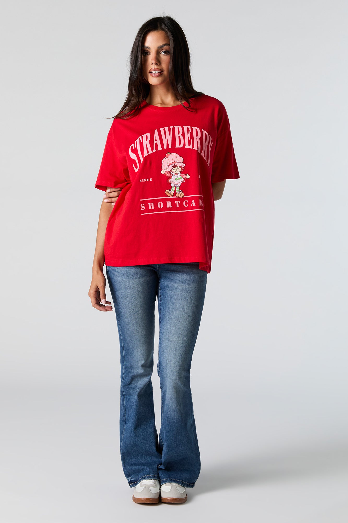 Strawberry Shortcake Graphic Boyfriend T-Shirt