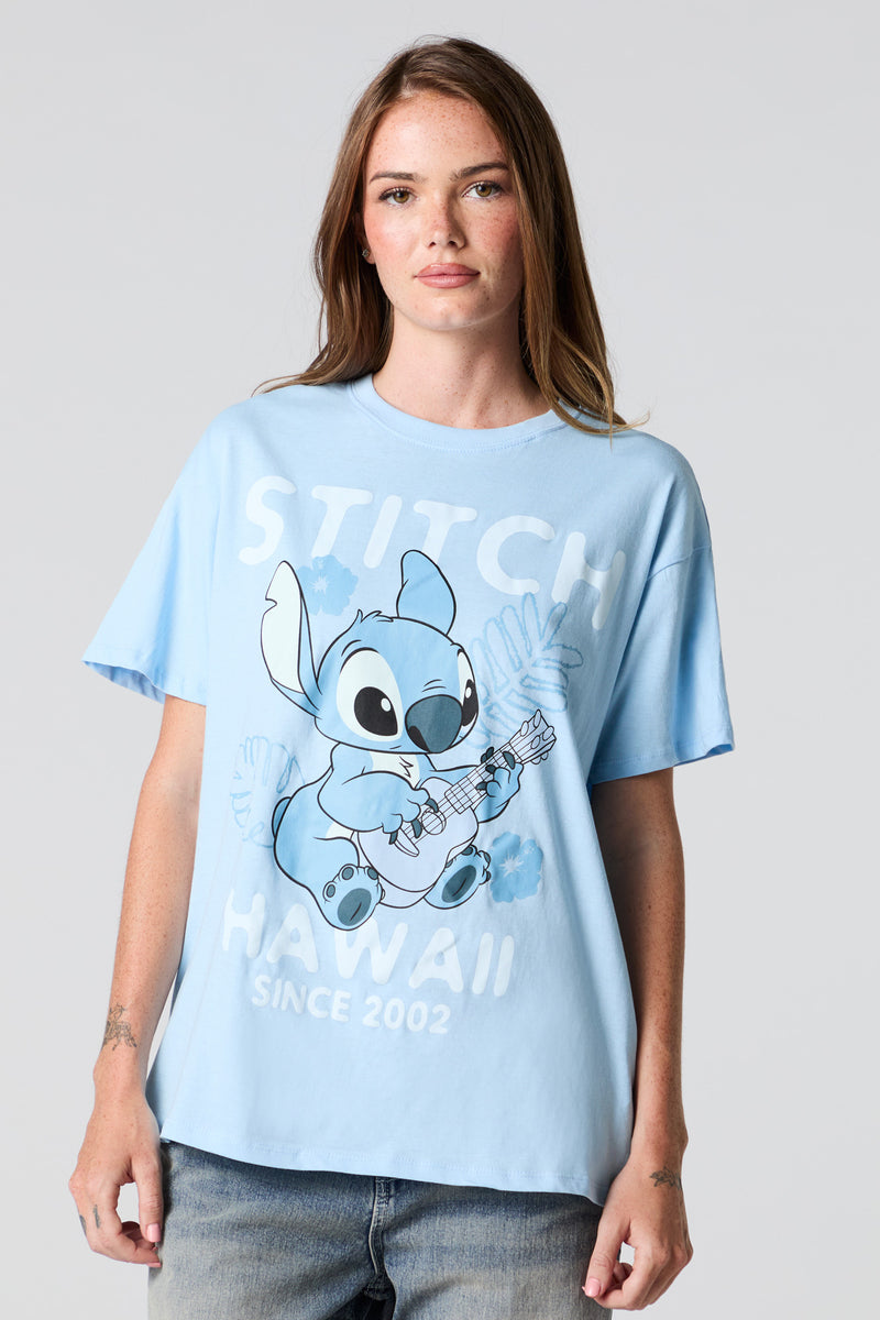 Stitch Hawaii Graphic Boyfriend T-Shirt