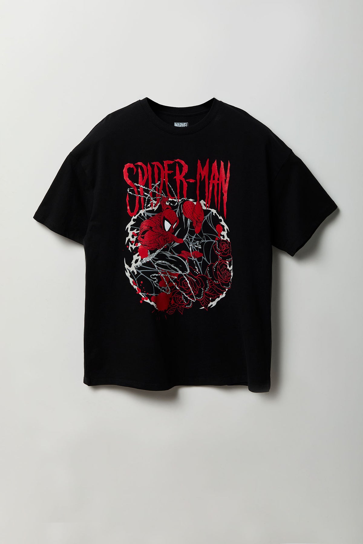 Spider-Man Graphic Oversized T-Shirt - Black