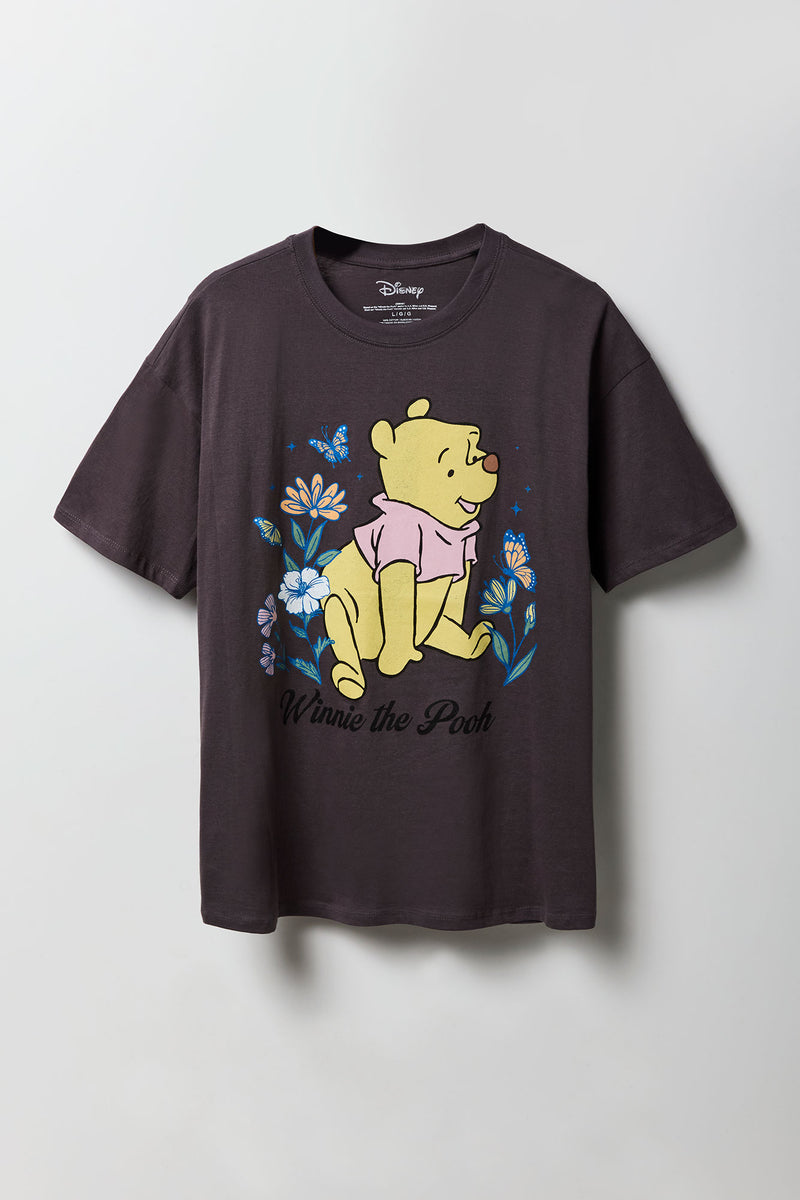 T-shirt de coupe garçonne à imprimé Winnie the Pooh
