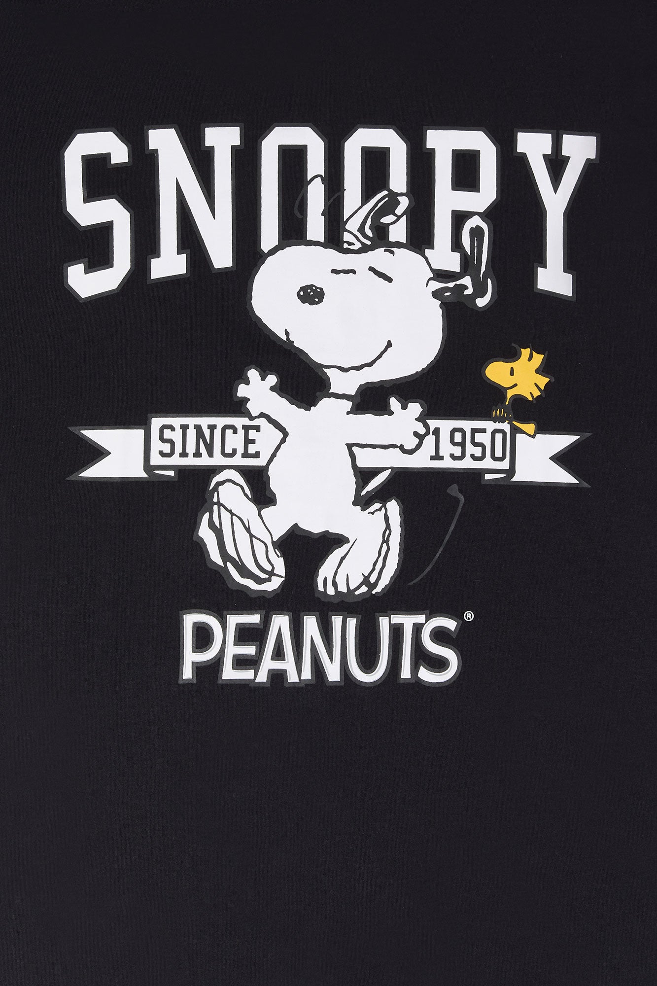 T-shirt de coupe garçonne à imprimé Snoopy