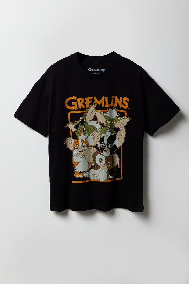 T-shirt de coupe garçonne à imprimé Gremlins