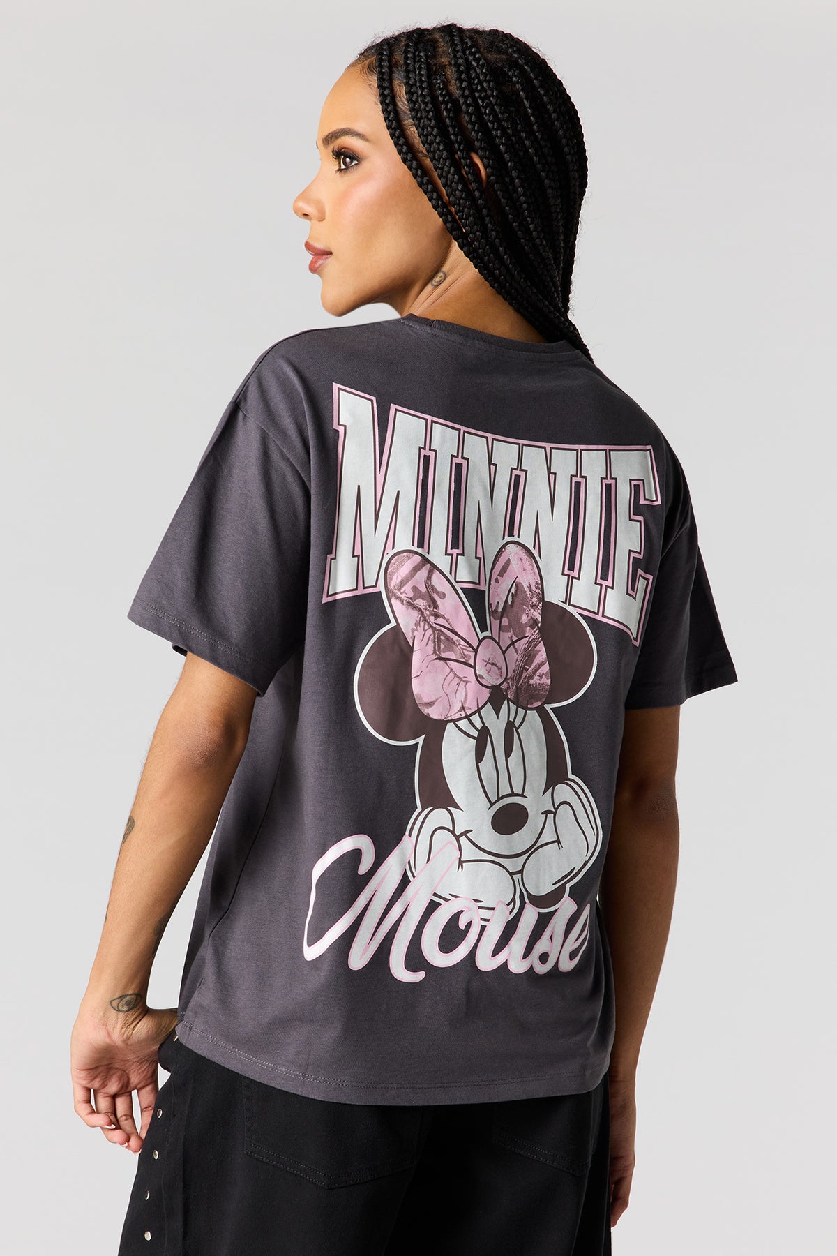 Vue alternative 2. T-shirt de coupe garçonne à imprimé Minnie