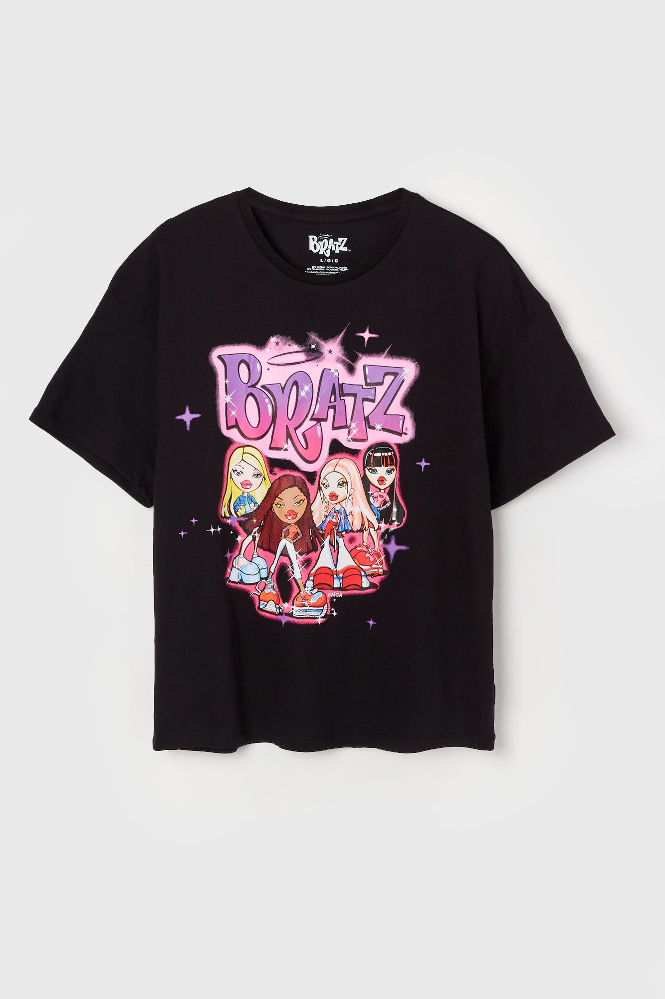 T-shirt de coupe garçonne à imprimé Bratz