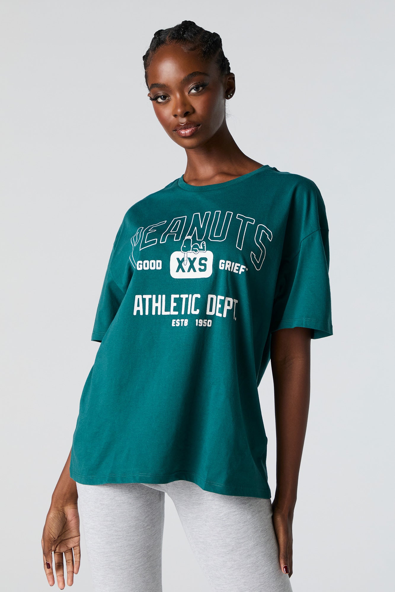 Peanuts Athletic Dept Graphic Boyfriend T-Shirt