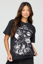 T-shirt de coupe garçonne à imprimé The Nightmare Before Christmas