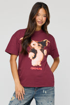 T-shirt de coupe garçonne à imprimé Gremlins