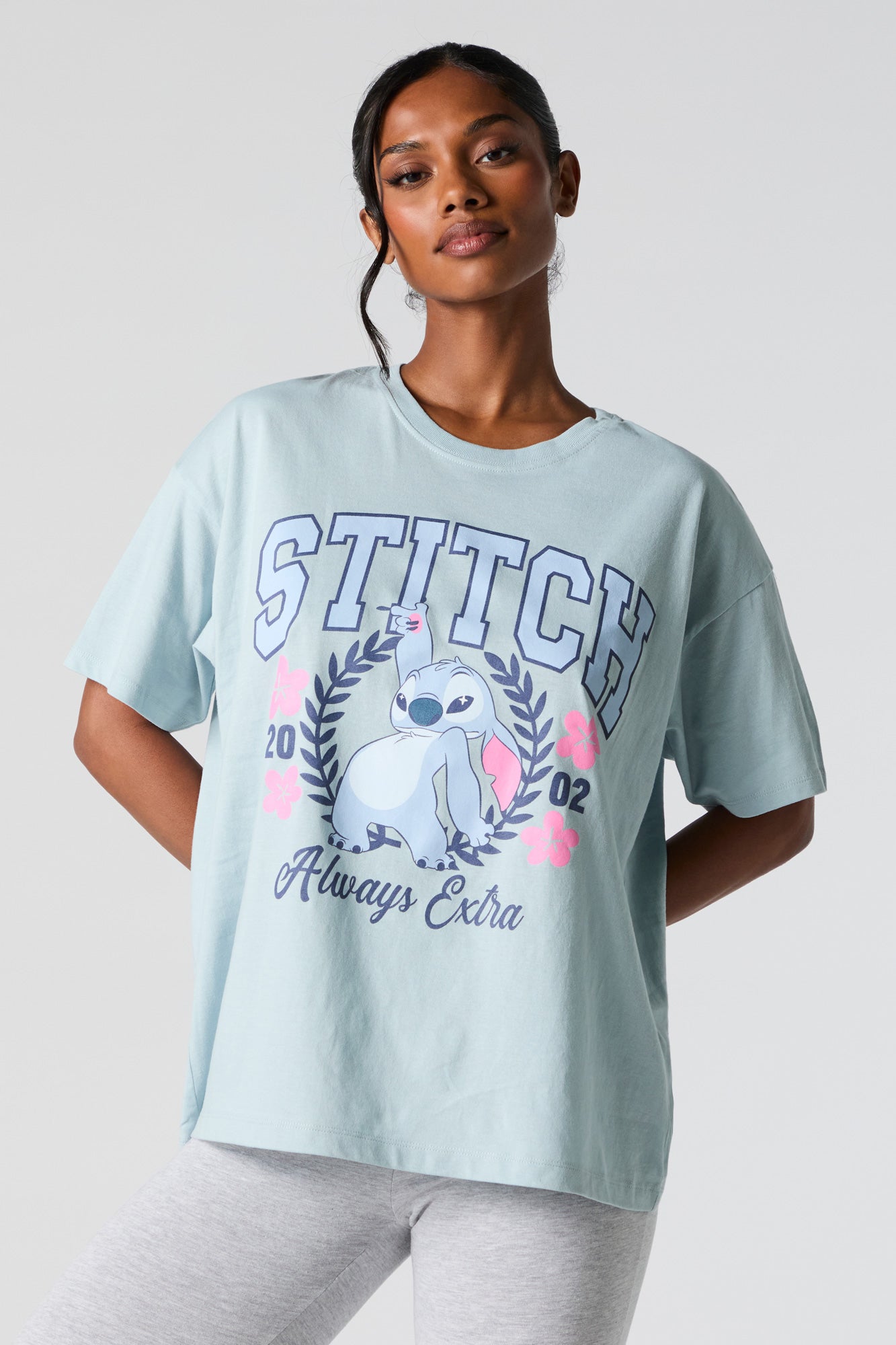 Always Extra Stitch Graphic Boyfriend T-Shirt