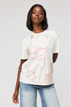 T-shirt de coupe garçonne à imprimé Winnie the Pooh