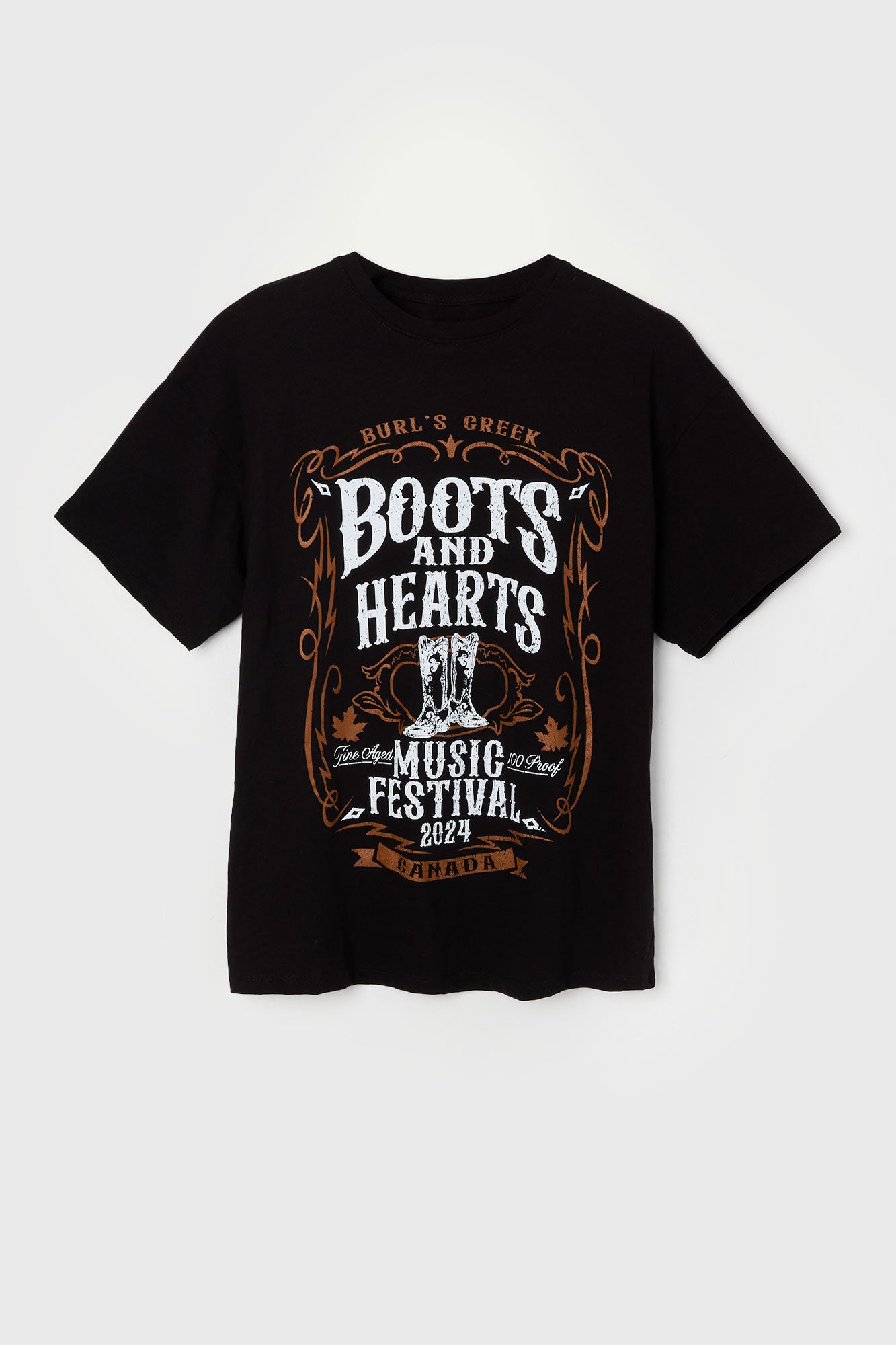 Boots and Hearts Graphic Boyfriend T-Shirt