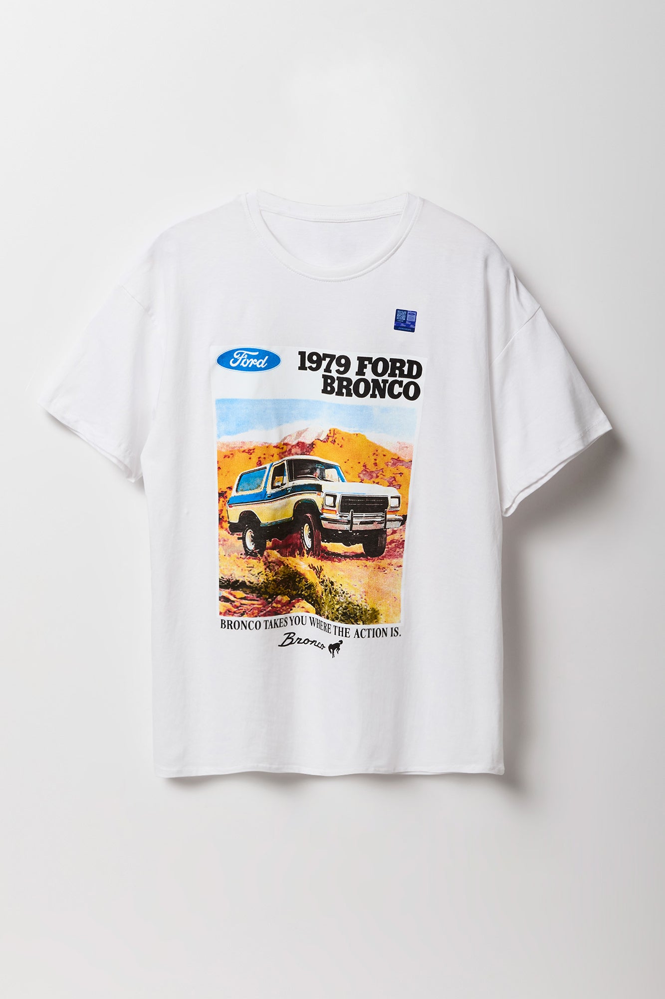 T-shirt de coupe garçonne à imprimé 1979 Ford Bronco