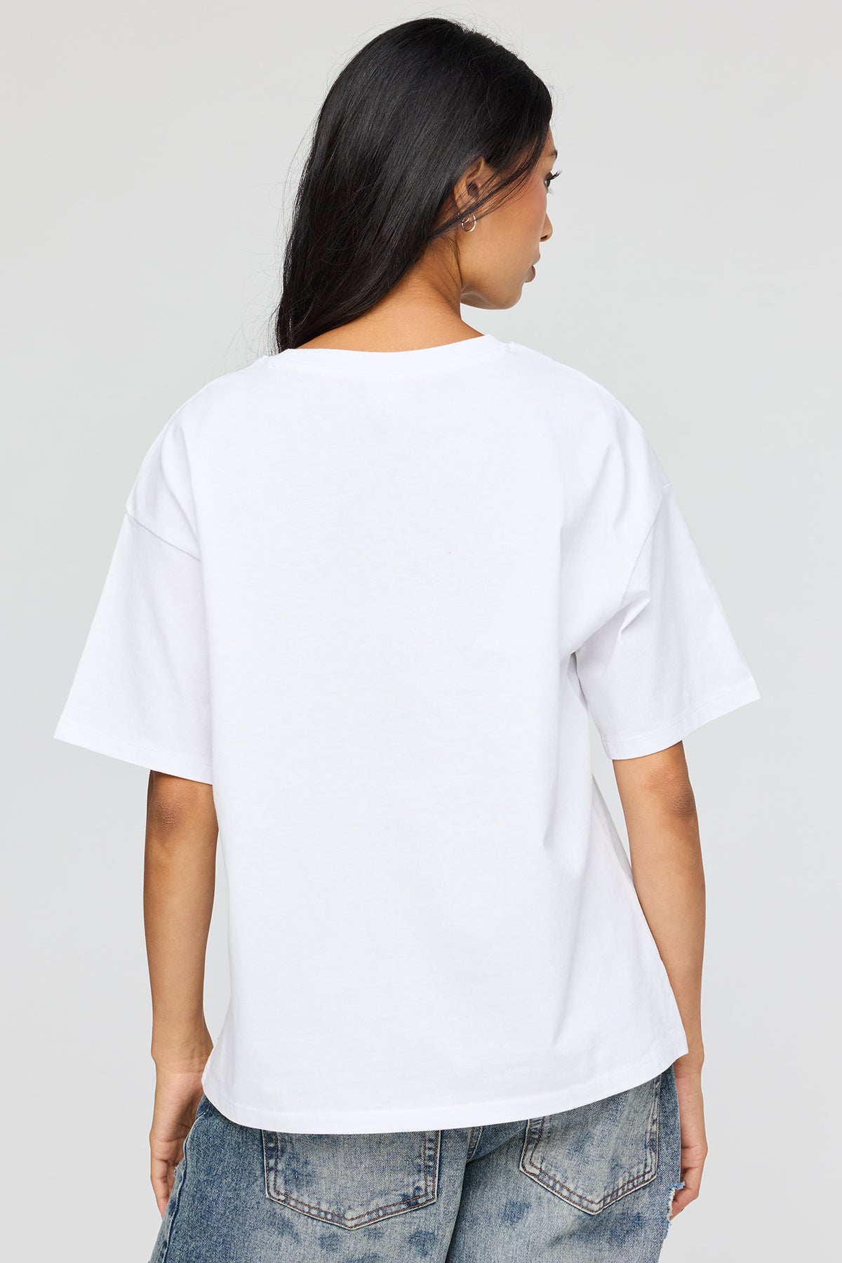 Alt View 2. Ford Luxe Heavy Cotton Boyfriend T-Shirt - White