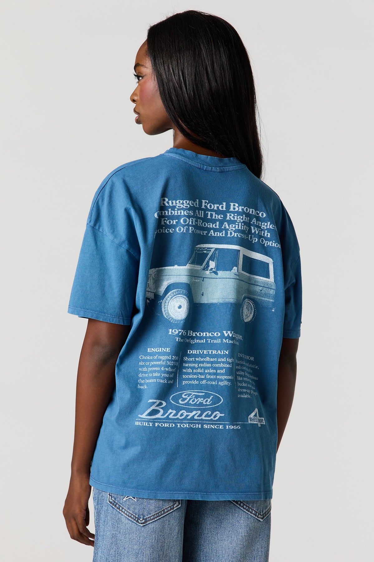 T-shirt de coupe garçonne à imprimé Ford