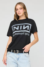 Nine Inch Nails Graphic Boyfriend T-Shirt